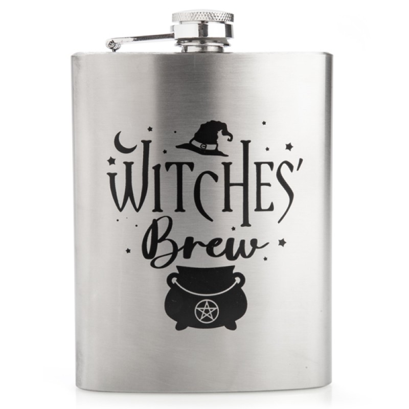 Witches' Brew Metal Flask